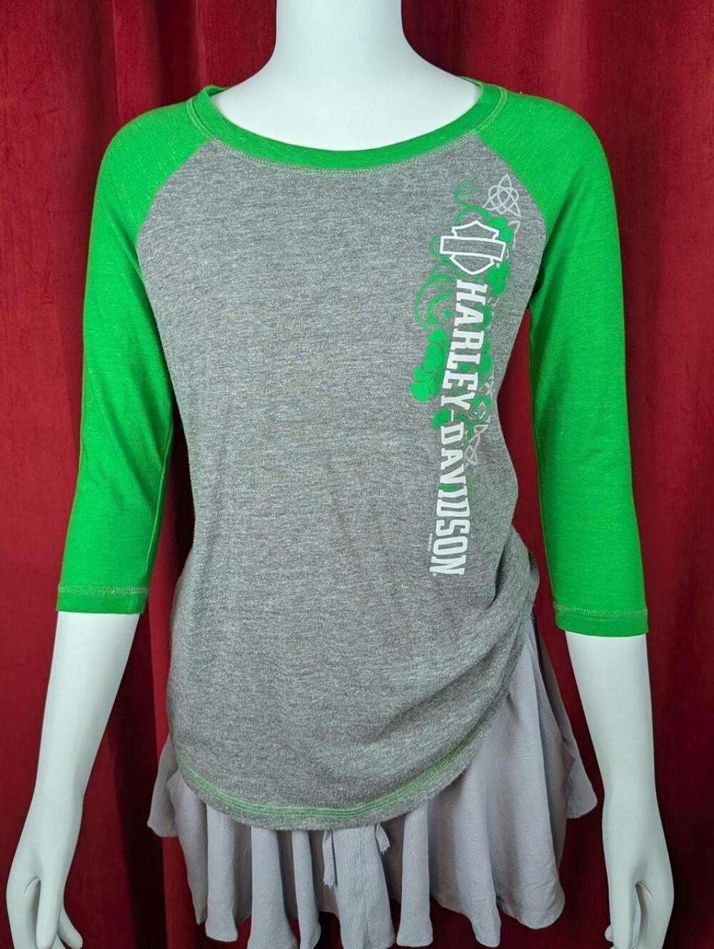 2015 Harley Davidson Motorcycles Gail's Kansas City, Missouri Baseball Tee